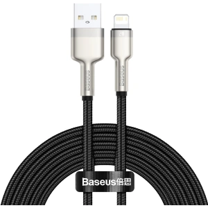 Cablul Baseus Cafule USB-A/Lightning 2.4A, 2m (negru)