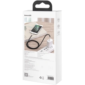 Baseus Cafule USB-A/Lightning Cable 2.4A, 2m (black)