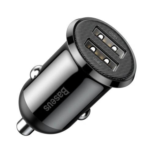 Kup Autós töltő Baseus Grain Pro 2x USB-A 4.8A (fekete) - BSU4144 - {ean13} - Sklep Home Screen