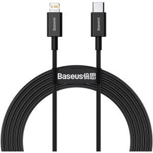 Kabel Baseus Superior Series USB-C/Lightning 20W, PD, 2m (czarny)