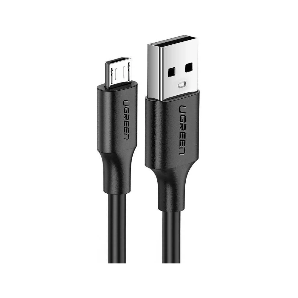 Kabel UGREEN USB-A/microUSB QC 3.0 2.4A 25cm (biały)