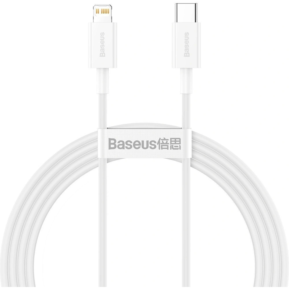 Kabel Baseus Superior Series USB-C/Lightning 20W, PD, 1.5m (biały)