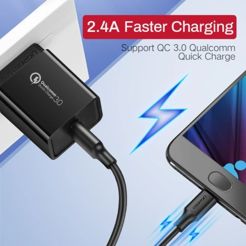 Kup UGREEN USB-A/microUSB QC 3.0 2.4A Kabel 1m (weiß) - UGR1599 - {ean13} - Sklep Home Screen