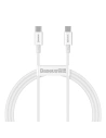 Cablu Baseus Superior Series USB-C/USB-C 100W, 1m (alb)