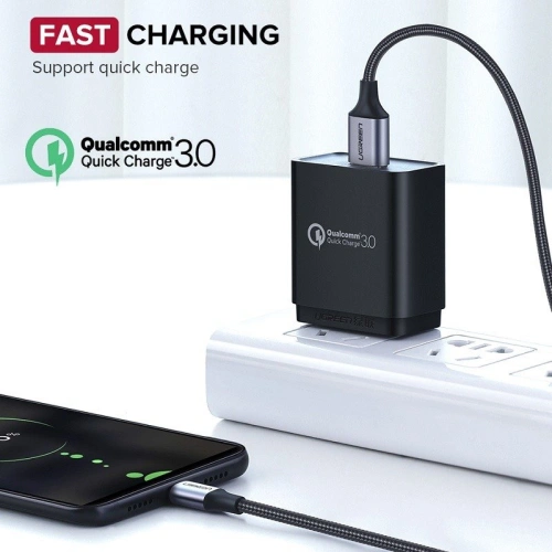 Kup 1.5m UGREEN USB-A/microUSB QC 3.0 2.4A Kabel (schwarz) - UGR1600 - {ean13} - Sklep Home Screen