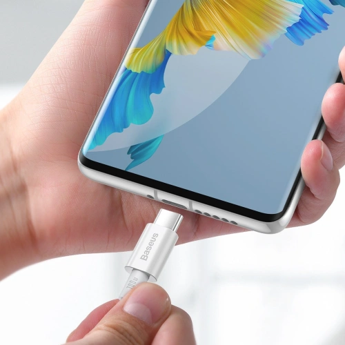 Kup Cablu Baseus Superior Series USB-C/USB-C 100W, 1m (alb) - BSU4148 - {ean13} - Sklep Home Screen