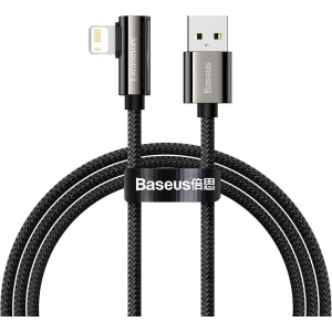 Kabel kątowy Baseus Legend Series USB-A/Lightning 2.4A, 1m (czarny)