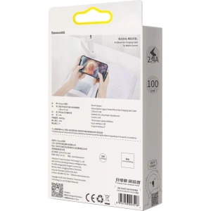 Kabel kątový Baseus Legend Series USB-A/Lightning 2.4A, 1m (černý)