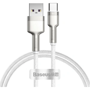 Kabel Baseus Cafule USB-A/USB-C 66W, 1m (bílý)