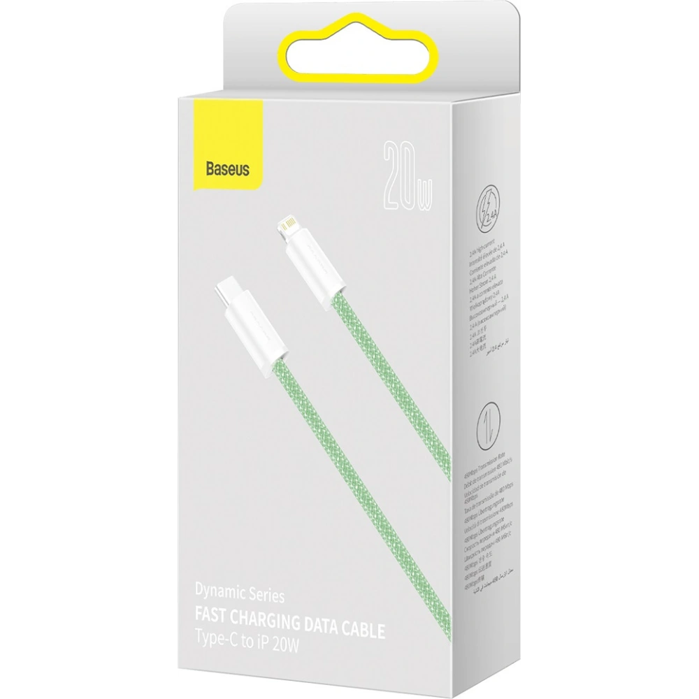 Kabel Baseus Dynamic Series USB-C/Lightning 20W, 1m (zielony)