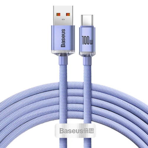 Kup Cablu Baseus Crystal Shine USB-A/USB-C 5A, 1.2m (mov) - BSU4157 - {ean13} - Sklep Home Screen