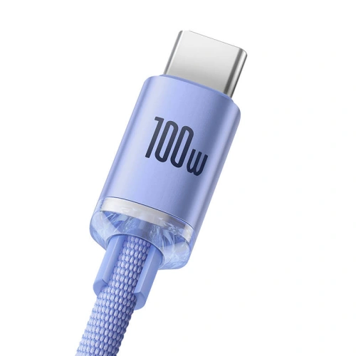 Kup Kabel Baseus Crystal Shine USB-A/USB-C 5A, 1.2m (fioletowy) - BSU4157 - {ean13} - Sklep Home Screen