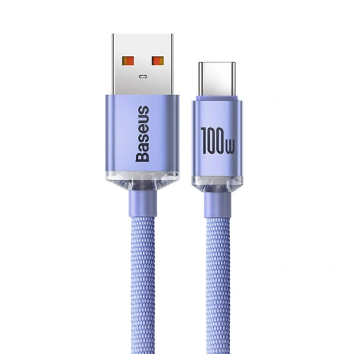 Kup Kabel Baseus Crystal Shine USB-A/USB-C 5A, 1.2m (fioletowy) - BSU4157 - {ean13} - Sklep Home Screen
