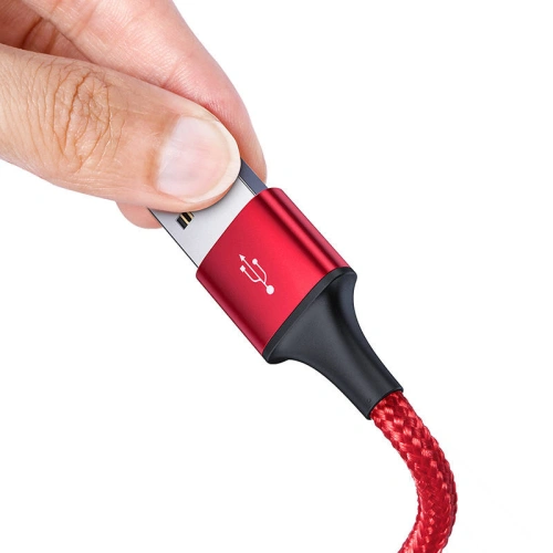 Buy Baseus Rapid Series 3in1 USB-A/USB-C - Lightning - microUSB Cable 1.2m (red) - BSU4158 - {ean13} - Home Screen Store Europe