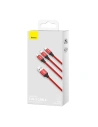 Buy Baseus Rapid Series 3in1 USB-A/USB-C - Lightning - microUSB Cable 1.2m (red) - BSU4158 - {ean13} - Home Screen Store Europe