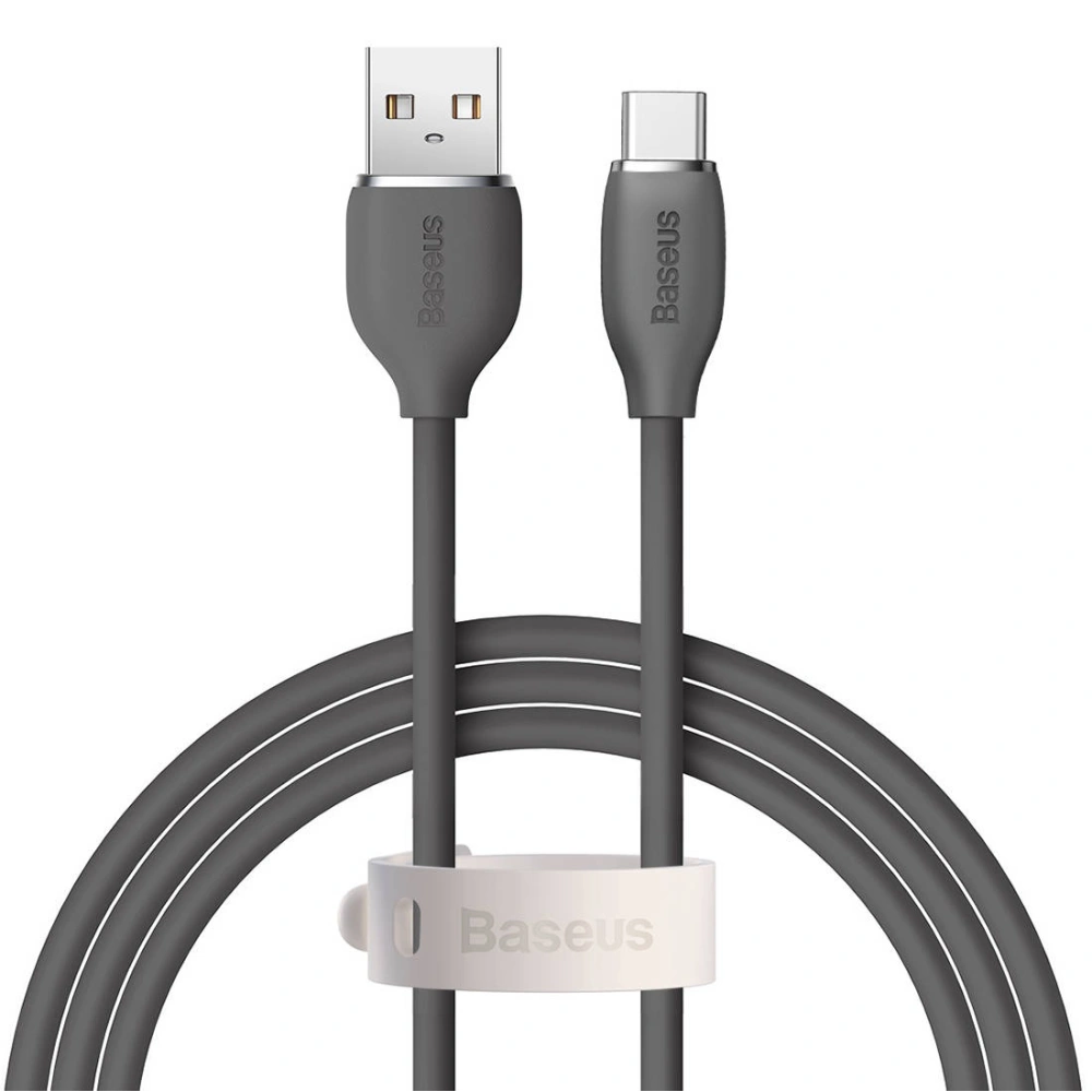 Kabel Baseus Jelly USB-A/USB-C 100W, 1,2m (czarny)