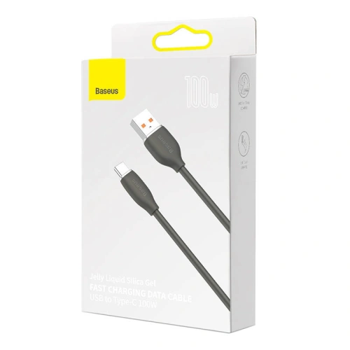 Kup Kabel Baseus Jelly USB-A/USB-C 100W, 1,2m (černý) - BSU4159 - {ean13} - Sklep Home Screen