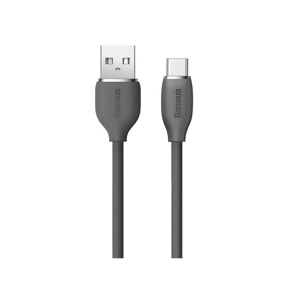 Kabel Baseus Jelly USB-A/USB-C 100W, 1,2m (czarny)