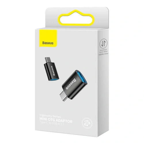 Kup Baseus Adapter Ingenuity USB-C/USB-A OTG (schwarz) - BSU4162 - {ean13} - Sklep Home Screen