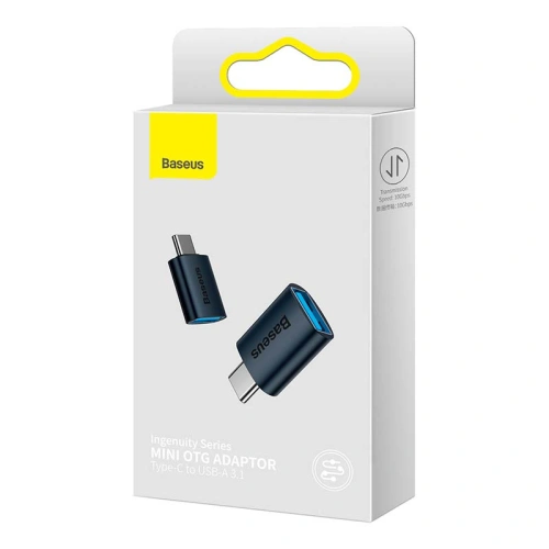 Kup Baseus Adapter Ingenuity USB-C/USB-A OTG (blau) - BSU4163 - {ean13} - Sklep Home Screen