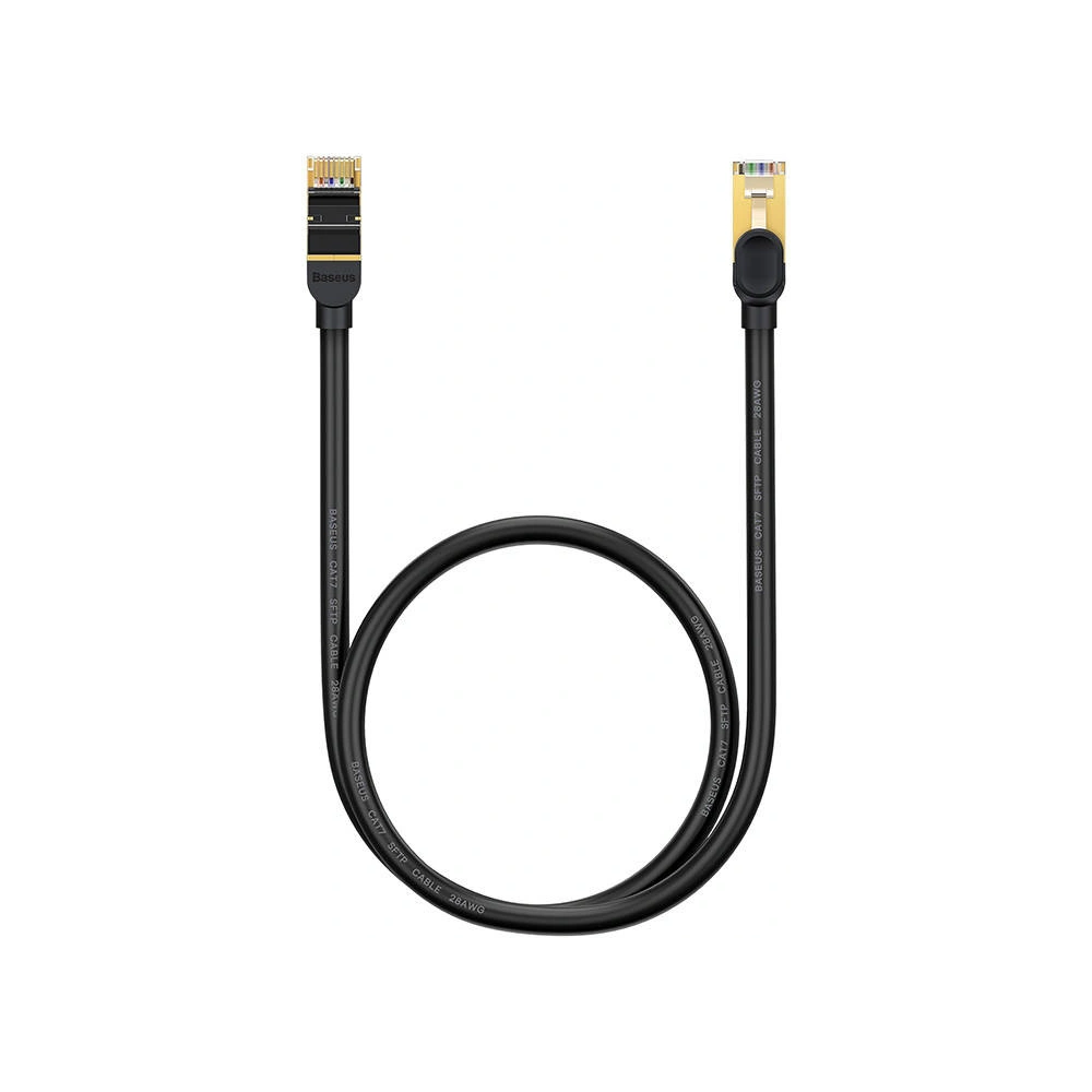 Kabel sieciowy Baseus Ethernet RJ45 10Gbps, 0,5m (czarny)