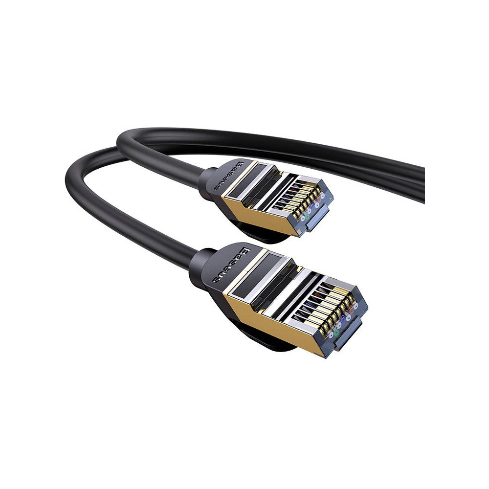 Kabel sieciowy Baseus Ethernet RJ45 10Gbps, 0,5m (czarny)