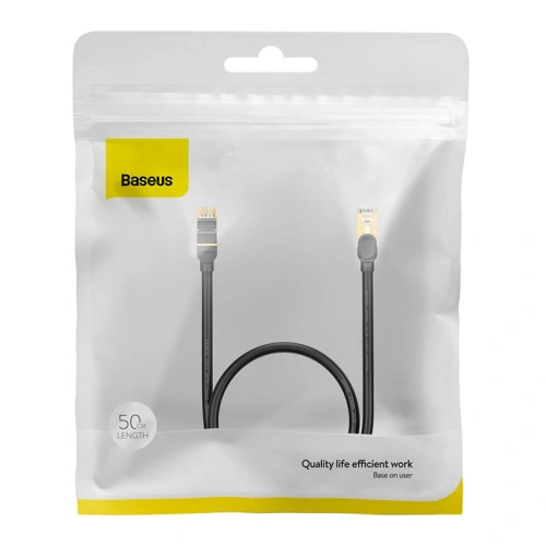 Kup Kabel sieciowy Baseus Ethernet RJ45 10Gbps, 0,5m (czarny) - BSU4164 - {ean13} - Sklep Home Screen