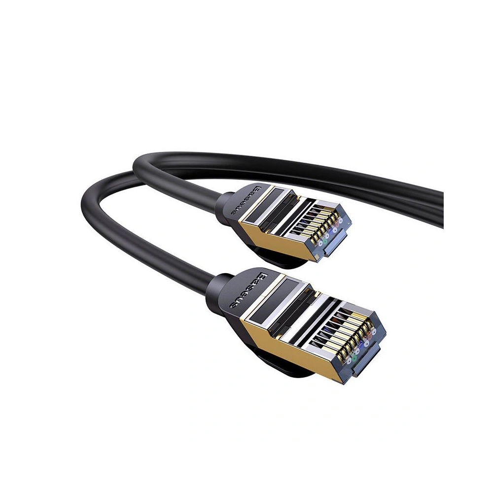 Kabel sieciowy Baseus Ethernet RJ45 10Gbps, 1m (czarny)
