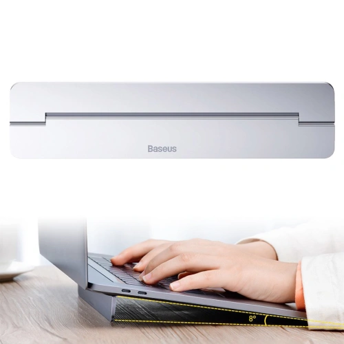 Buy Podstawka pod laptopa Baseus Apple MacBook składana silver - BSU4166 - {ean13} - Home Screen Store Europe