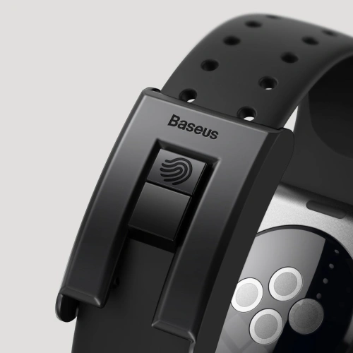 Kup Pasek Baseus Slip-Thru Apple Watch 4/5/6/7/SE/8/9/10 40/41/42mm fekete - BSU4170 - {ean13} - Sklep Home Screen