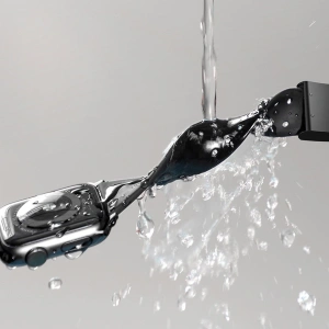 Pásek Baseus Slip-Thru Apple Watch 4/5/6/7/SE/8/9/10 40/41/42mm černý