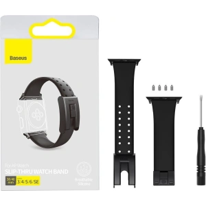Kup Baseus Slip-Thru Apple Watch 4/5/6/7/SE/8/9/10 40/41/42mm schwarz - BSU4170 - {ean13} - Sklep Home Screen