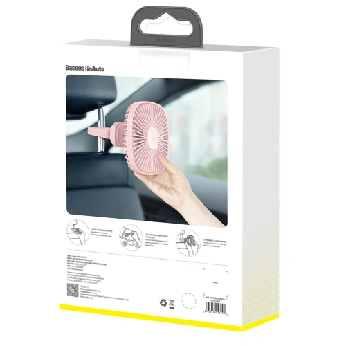 Kup Ventilator magnetic pentru tetieră Baseus pentru bancheta din spate roz - BSU4172 - {ean13} - Sklep Home Screen