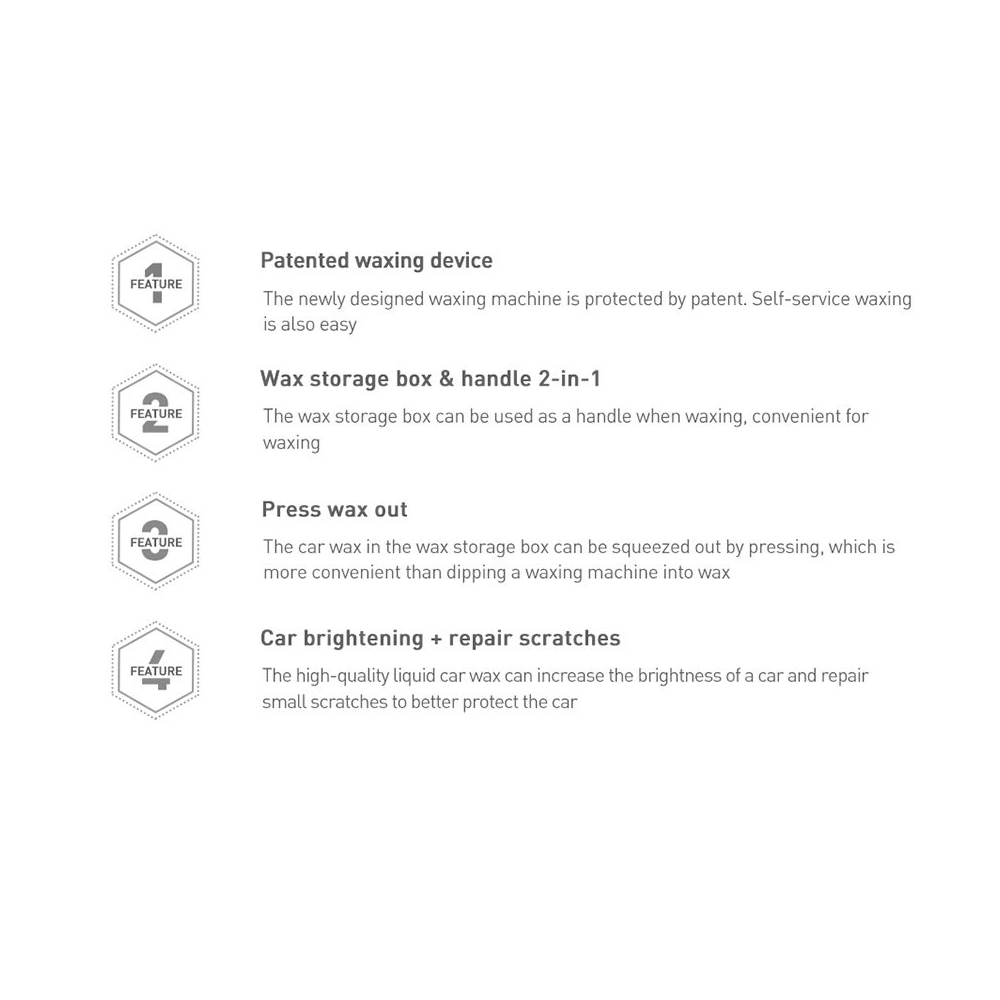 Przyrząd do woskowania karoserii Baseus czarny