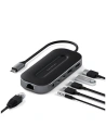 Kup Satechi Adapter Multiport Adapter USB-C (2x UBS-C, USB-A, 8K HDMI, 2.5G Ethernet, Klinkenanschluss) (spacegrau) - STH43 - {ean13} - Sklep Home Screen