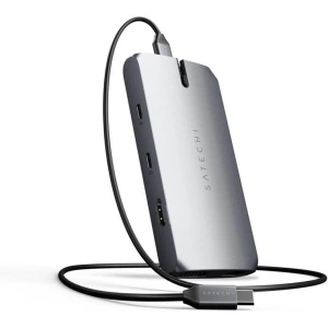 Kup Satechi Adapter Multiport Adapter USB-C (USB-C, 2x USB-A, HDMI, VGA, Ethernet, Kartenleser) (silber) - STH44 - {ean13} - Sklep Home Screen