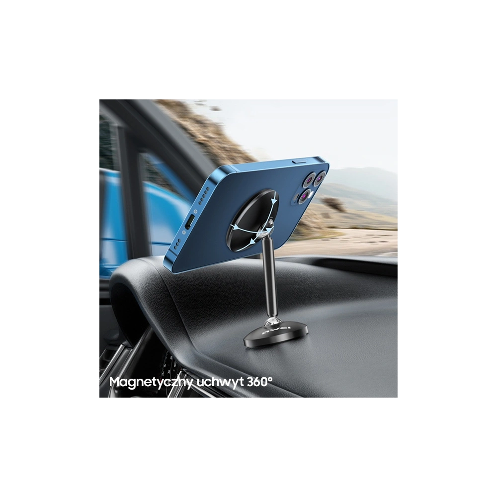 Uchwyt samochodowy AWEI X22 na kokpit czarny/black