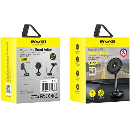 Buy AWEI X22 Car Holder Mount Dashboard black - AWEI143 - {ean13} - Home Screen Store Europe