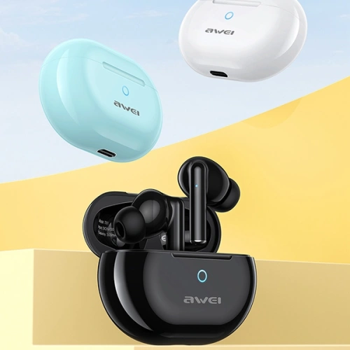 Buy AWEI T61 TWS Earphones Bluetooth 5.3 + docking station black - AWEI146 - {ean13} - Home Screen Store Europe