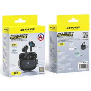 Kup TWS AWEI T61 Bluetooth 5.3 Kopfhörer + Dockingstation schwarz/schwarz - AWEI146 - {ean13} - Sklep Home Screen
