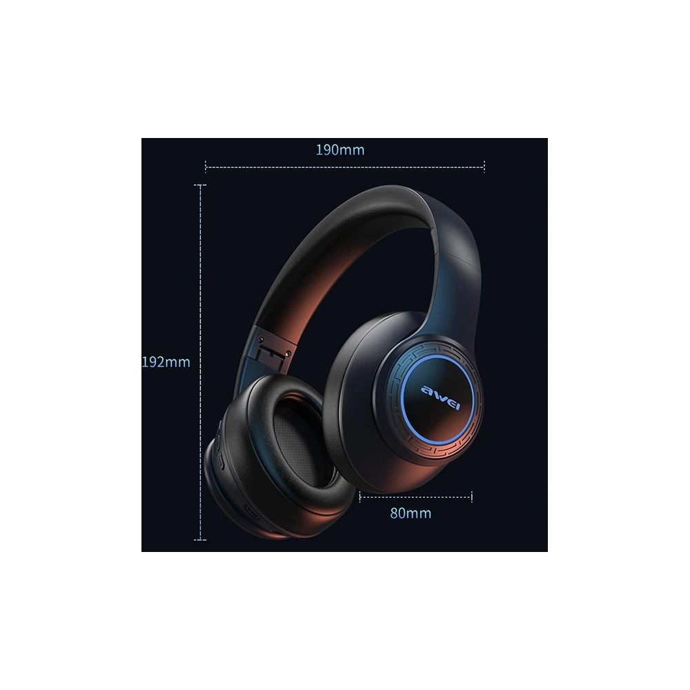 Słuchawki nauszne AWEI Bluetooth A300BL czarny/black