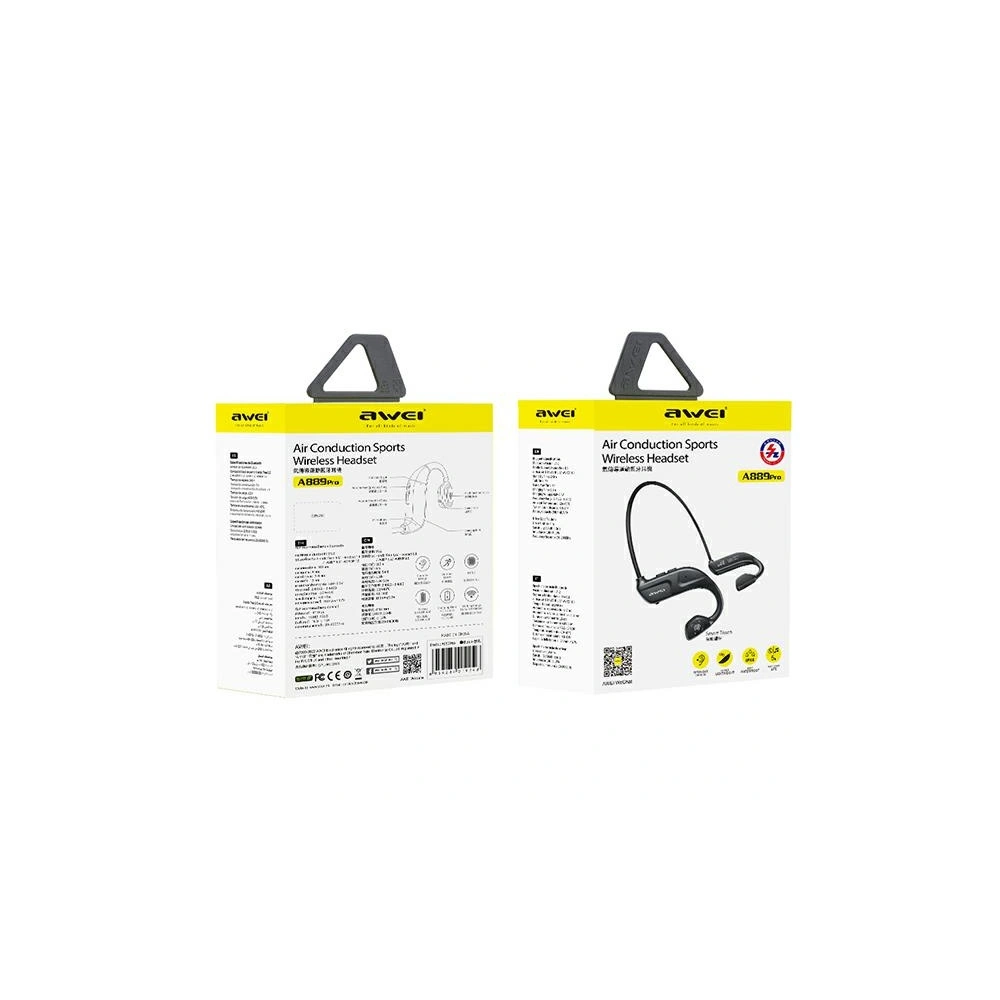 Słuchawki nauszne AWEI Bluetooth 5.2 A889 Pro czarny/black