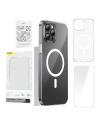 Baseus Magnetic Crystal Clear Apple iPhone 12 Pro (clear) + tempered glass + cleaner kit