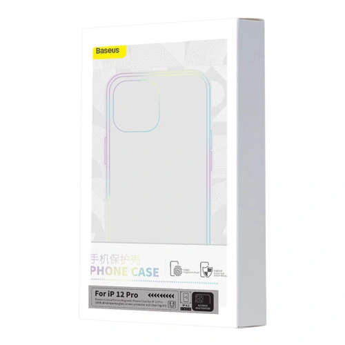 Buy Baseus Magnetic Crystal Clear Apple iPhone 12 Pro (clear) + tempered glass + cleaner kit - BSU4174 - {ean13} - Home Screen Store Europe