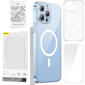 Kup Baseus Apple Case Magnetic Crystal Clear iPhone 13 Pro (transparent) + gehärtetes Glas + Reinigungskit - BSU4175 - {ean13} - Sklep Home Screen