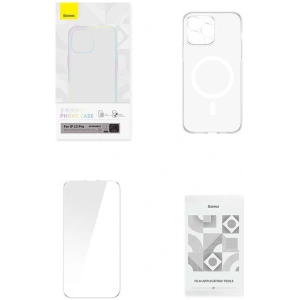 Kup Baseus Apple Case Magnetic Crystal Clear iPhone 13 Pro (transparent) + gehärtetes Glas + Reinigungskit - BSU4175 - {ean13} - Sklep Home Screen