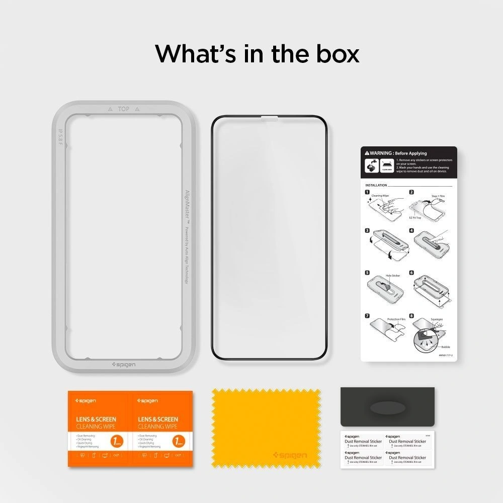 Szkło hartowane Spigen GLAS.tR AlignMaster Apple iPhone 11 Black