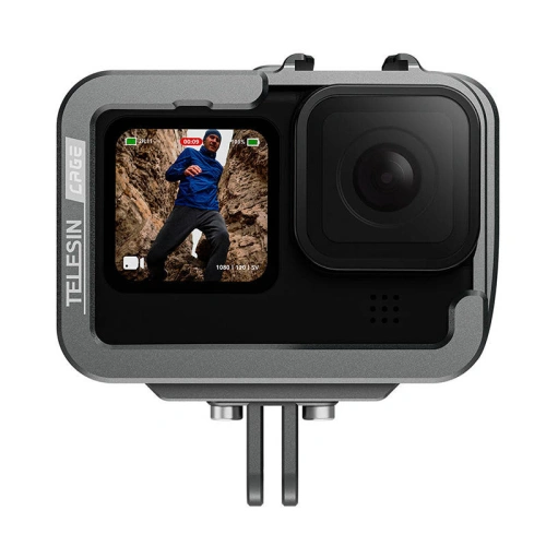Kup Hliníkový ochranný kryt Telesin pro GoPro Hero 11/10/9 s vertikálním držákem - TLS105 - {ean13} - Sklep Home Screen