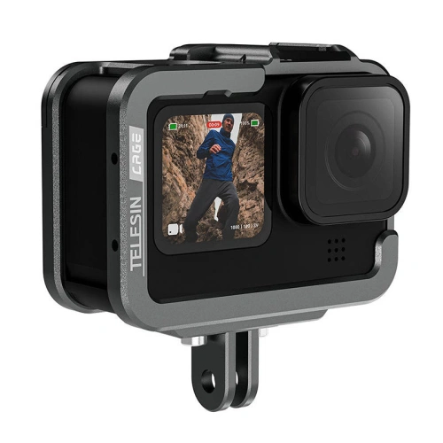 Buy TELESIN Aluminum Cage with Vertical Frame for GoPro Hero 11/10/9 - TLS105 - {ean13} - Home Screen Store Europe