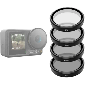 Kup Zestaw 4 filtrów TELESIN CPL/ND8/ND16/ND32 do DJI Osmo Action 3 - TLS110 - {ean13} - Sklep Home Screen